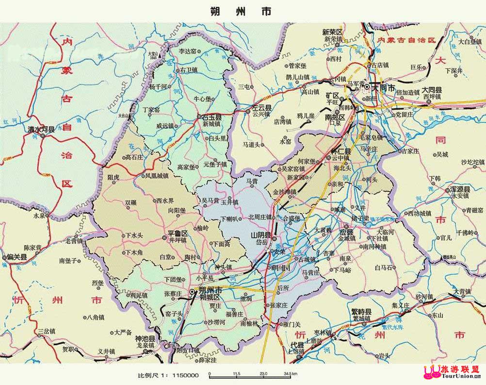 最新朔州地图，探索历史与现代的交汇点